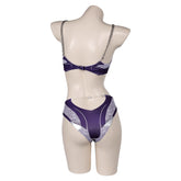 Game Baldur's Gate Shadowheart Purple Swimsuit Outfits Cosplay Costume Halloween Carnival Suit
